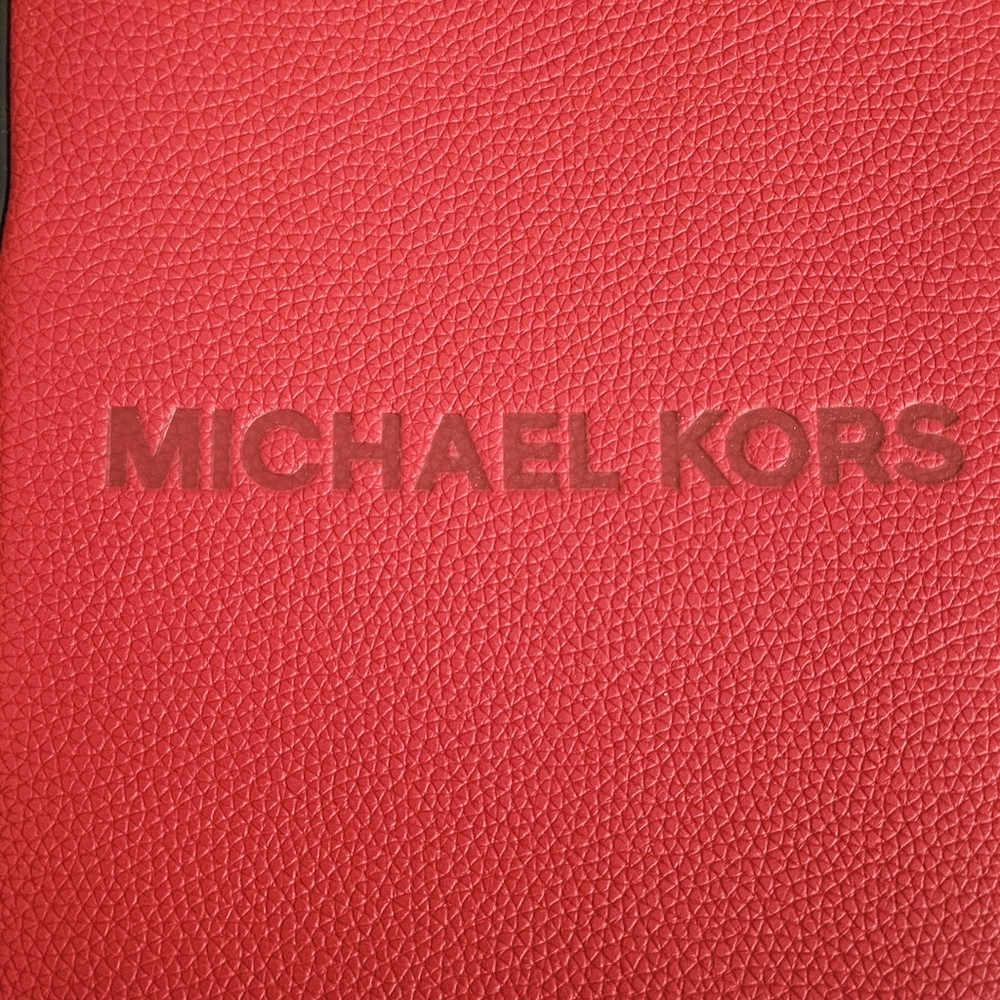 Michael Kors Red Textured Men's Messenger Bag